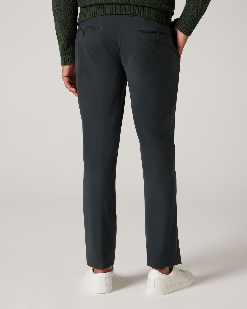 Slim Stretch Wool Tailored Pant